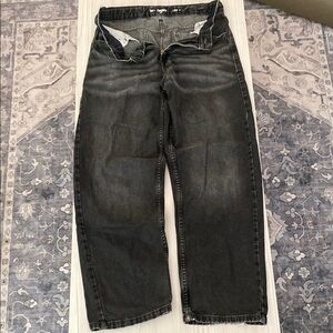 Boys Loose Black Jeans. Very nice fit.